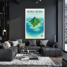 Bora Bora Tropical Island Travel Poster PosterGoat