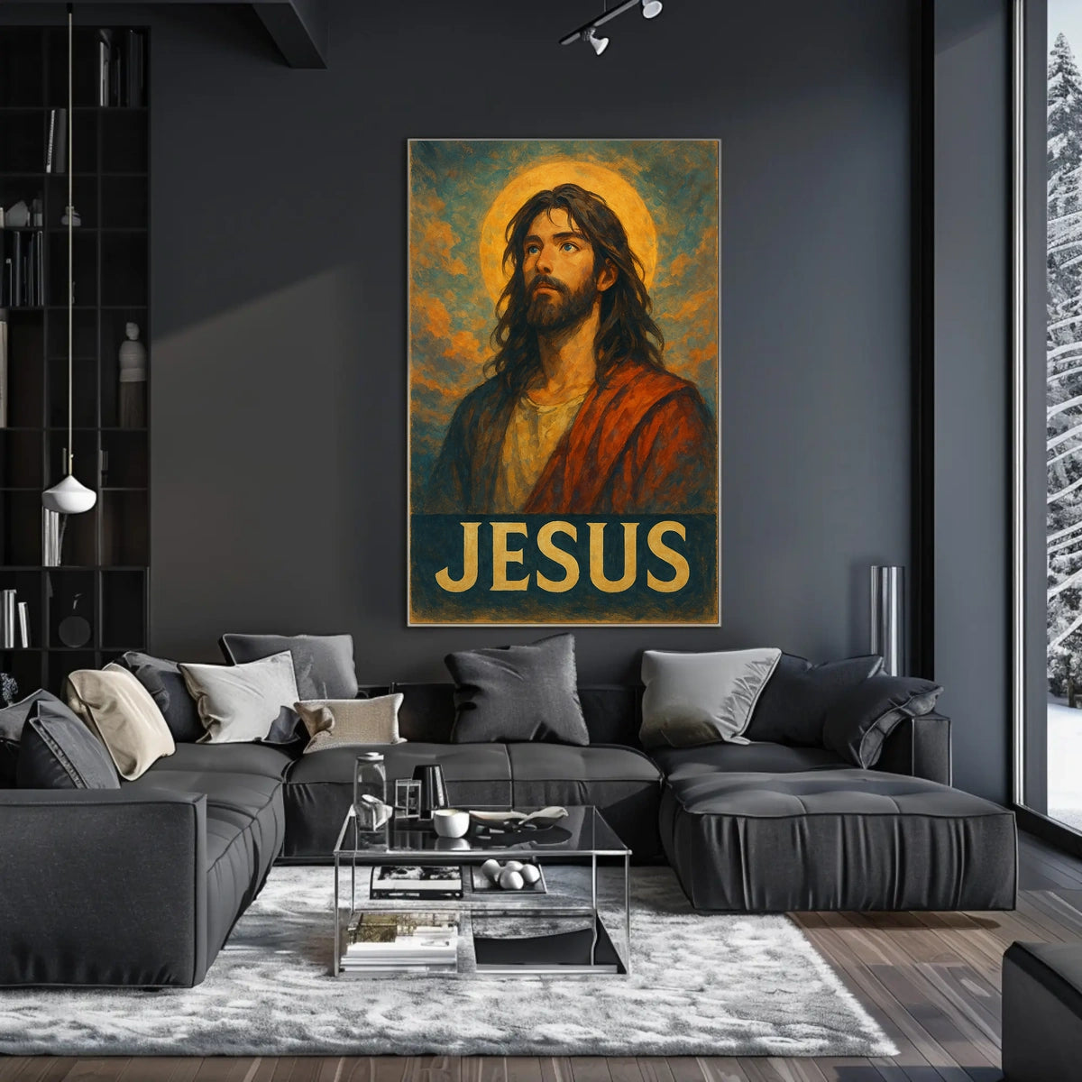 Jesus Iconic Portrait Poster