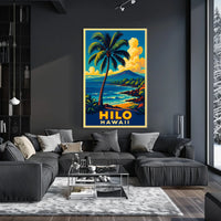 Hilo, Hawaii Tropical Paradise Poster