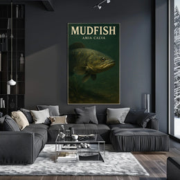 Mudfish Amia Calva Poster
