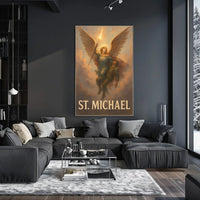 St. Michael Archangel Warrior Art Poster