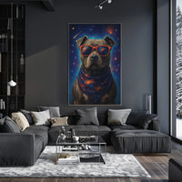 Cosmic Canine Wall Art Print for Dog Lovers