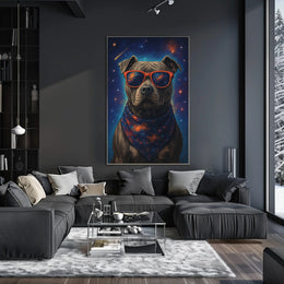 Cosmic Canine Wall Art Print for Dog Lovers