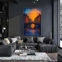 Golden Hour in Amsterdam Poster