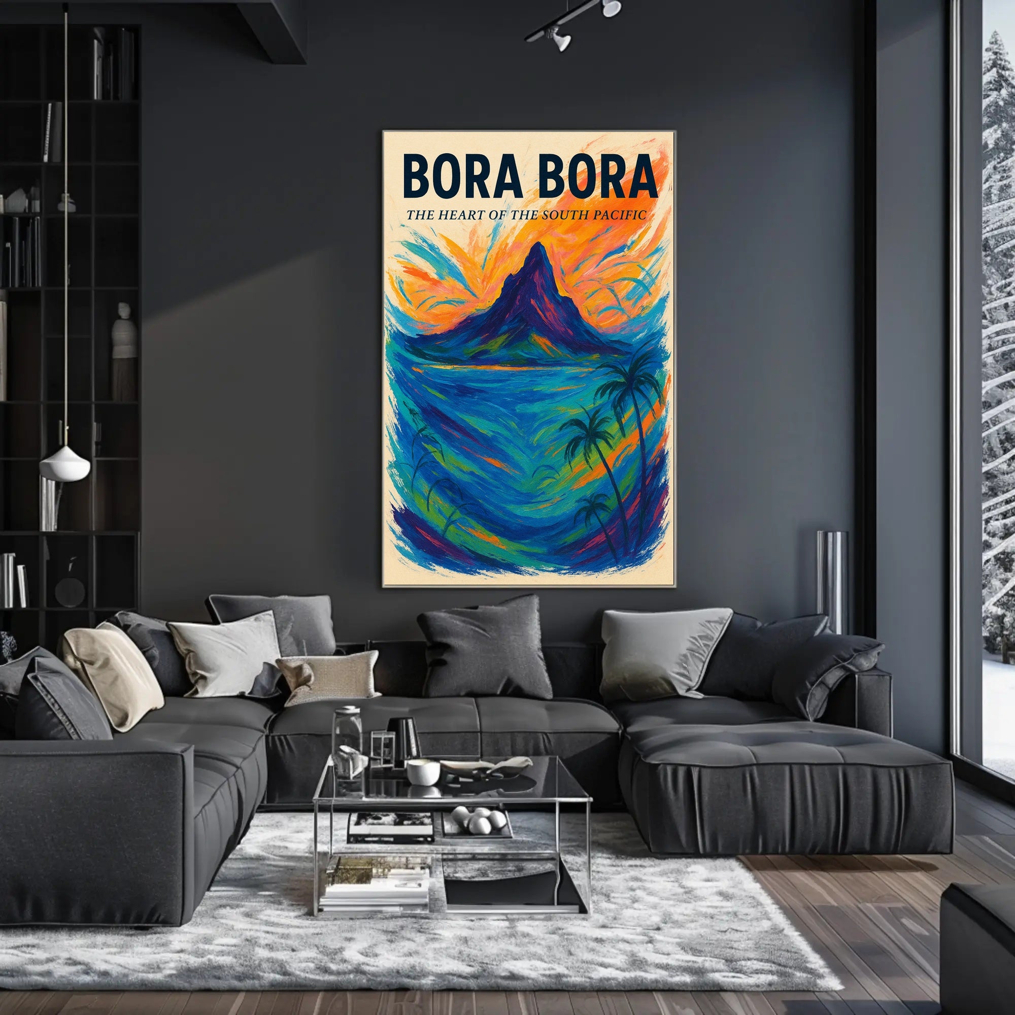 Bora Bora: Heart of the South Pacific Travel Poster PosterGoat