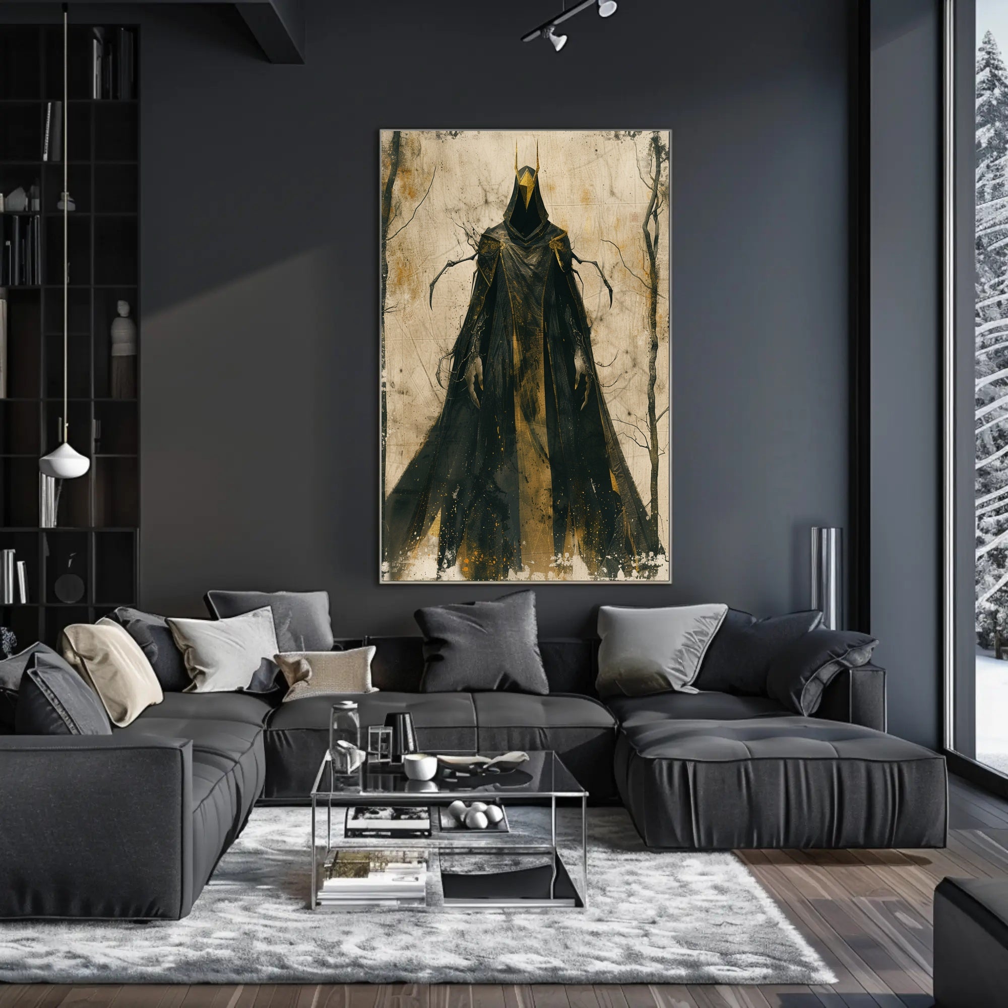 Mysterious Hooded Figure Poster in Fantasy or Mythology PosterGoat