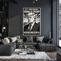 Donald Trump 47th President Poster