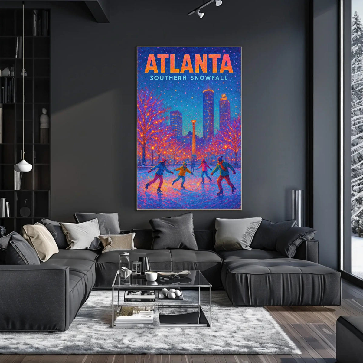 Atlanta Southern Snowfall Poster