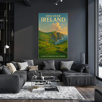 Irish Landscapes: Cliffs and Culture Heritage Poster