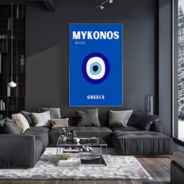 MYKONOS Muse Eye Icon Greece Travel Poster PosterGoat