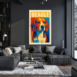 Beagle Portrait Poster