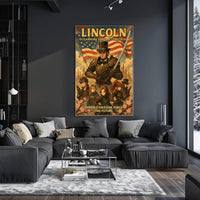 Lincoln Steampunk Samurai Of Freedom Poster