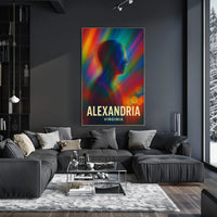 Vibrant Alexandria Abstract Art Poster: Modern Design