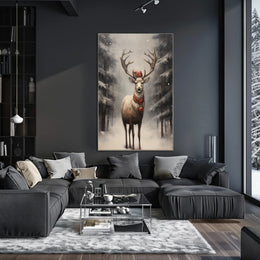 Winter Wonderland Stag Poster