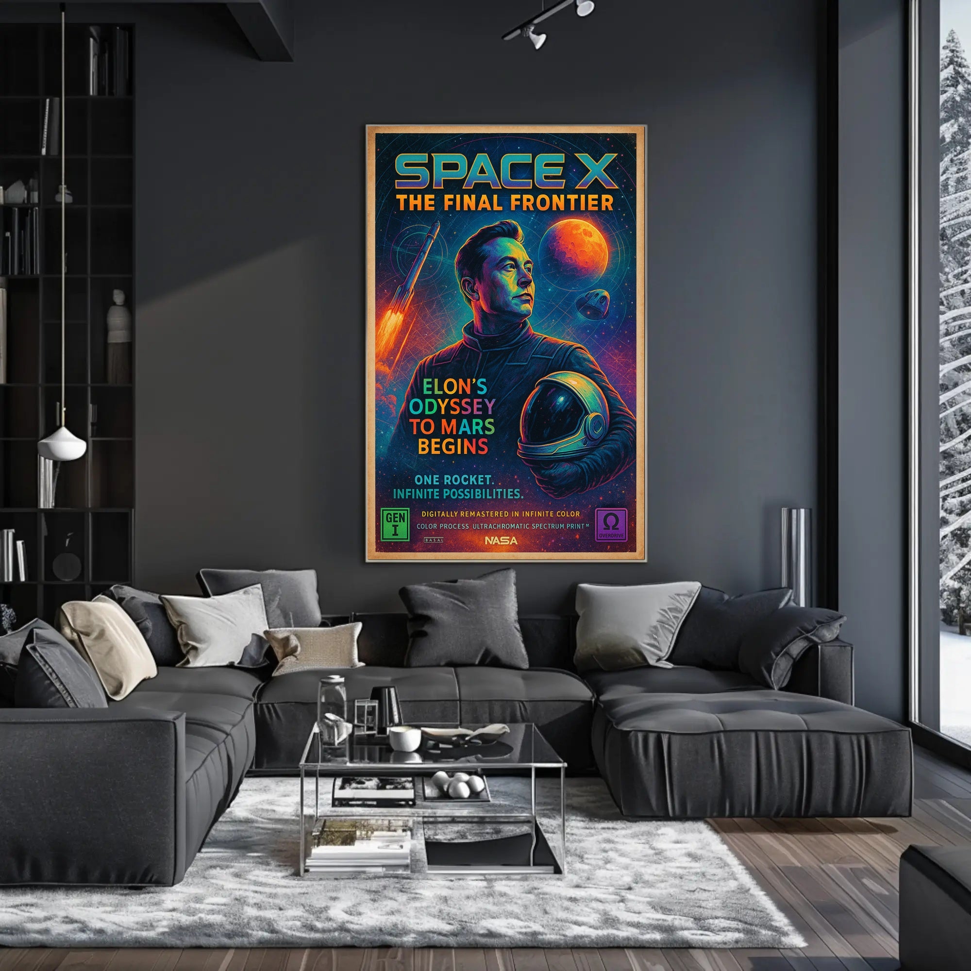 SpaceX – The Final Frontier Poster PosterGoat