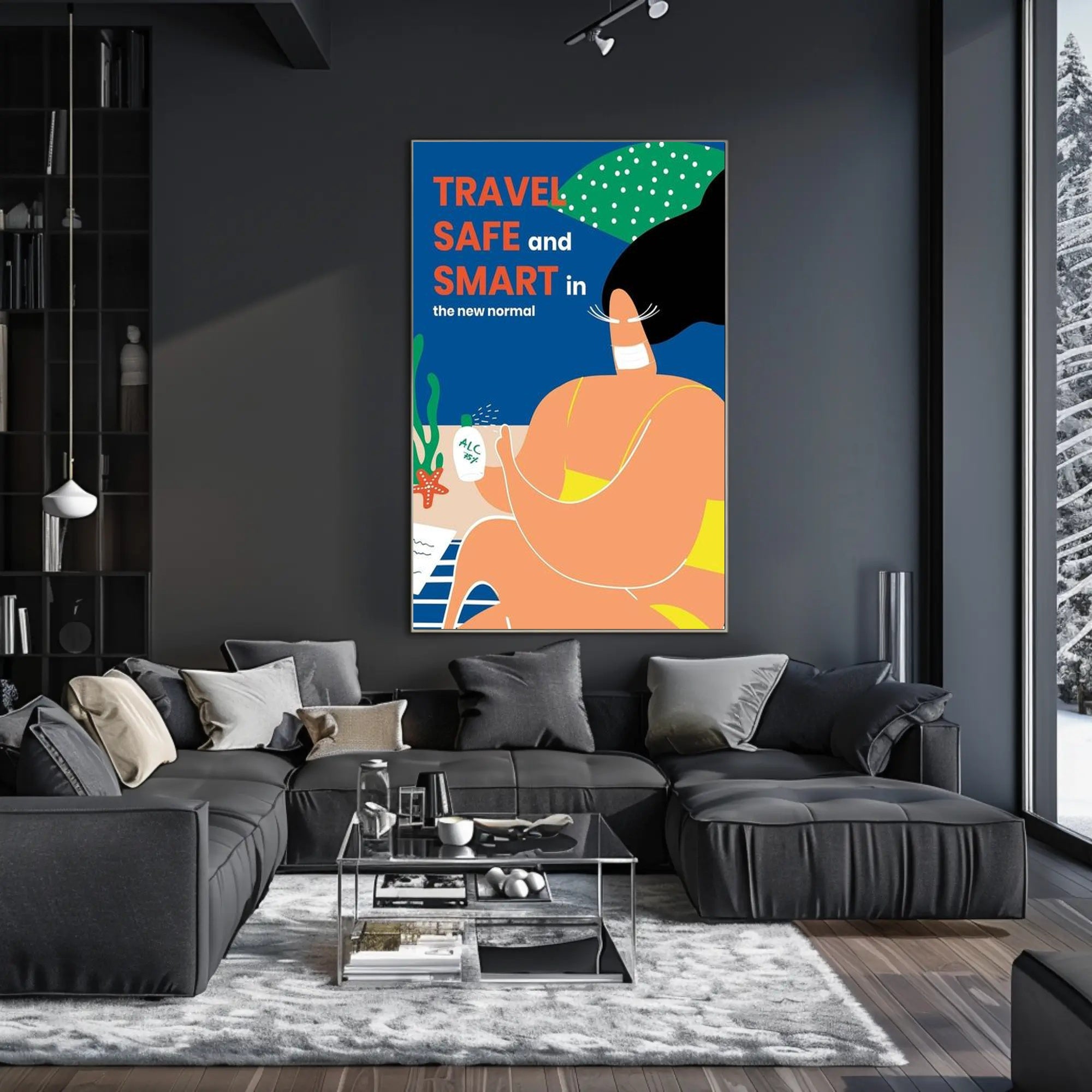 Travel Safe and Smart Poster PosterGoat