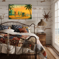 Miami Travel Poster Art Print The Magic City