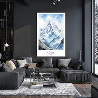 Mount Everest Adventure Art Travel Poster PosterGoat