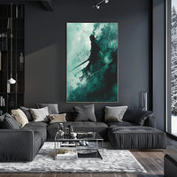 The Shadowed Warrior Poster PosterGoat