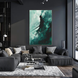 The Shadowed Warrior Poster PosterGoat