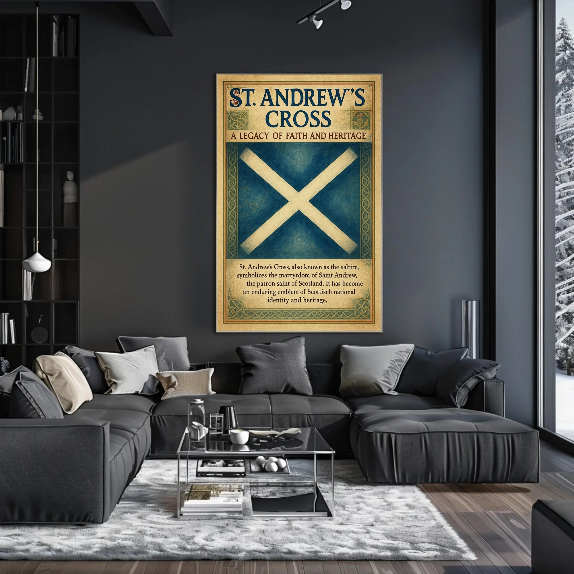 St. Andrew's Cross A Legacy of Faith and Heritage Poster PosterGoat