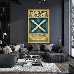 St. Andrew's Cross A Legacy of Faith and Heritage Poster PosterGoat