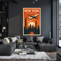 New York Skyline Travel Masterpiece Travel Poster