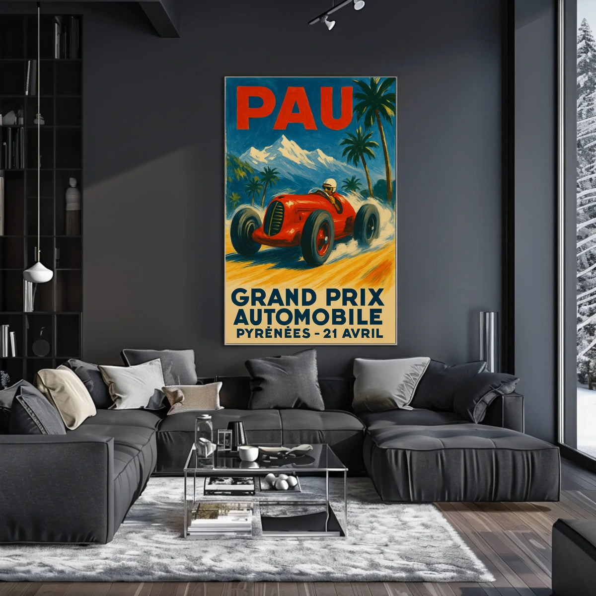 Grand Prix Automobile Pyrenees Poster