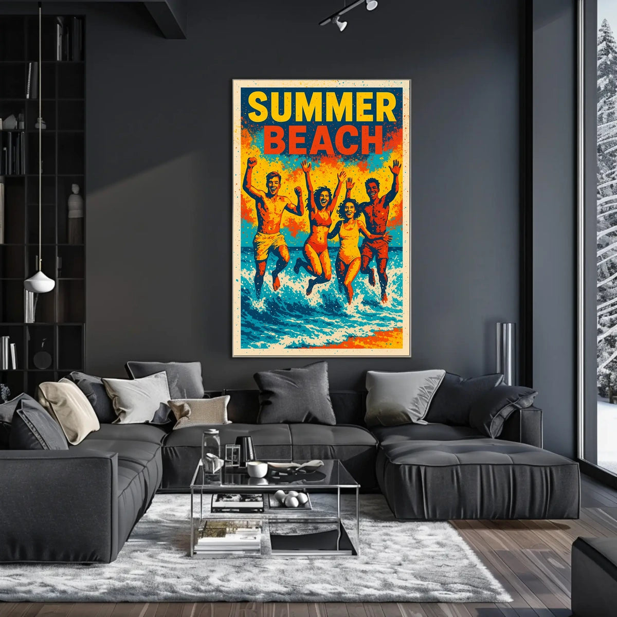 Summer Beach Vibes Poster