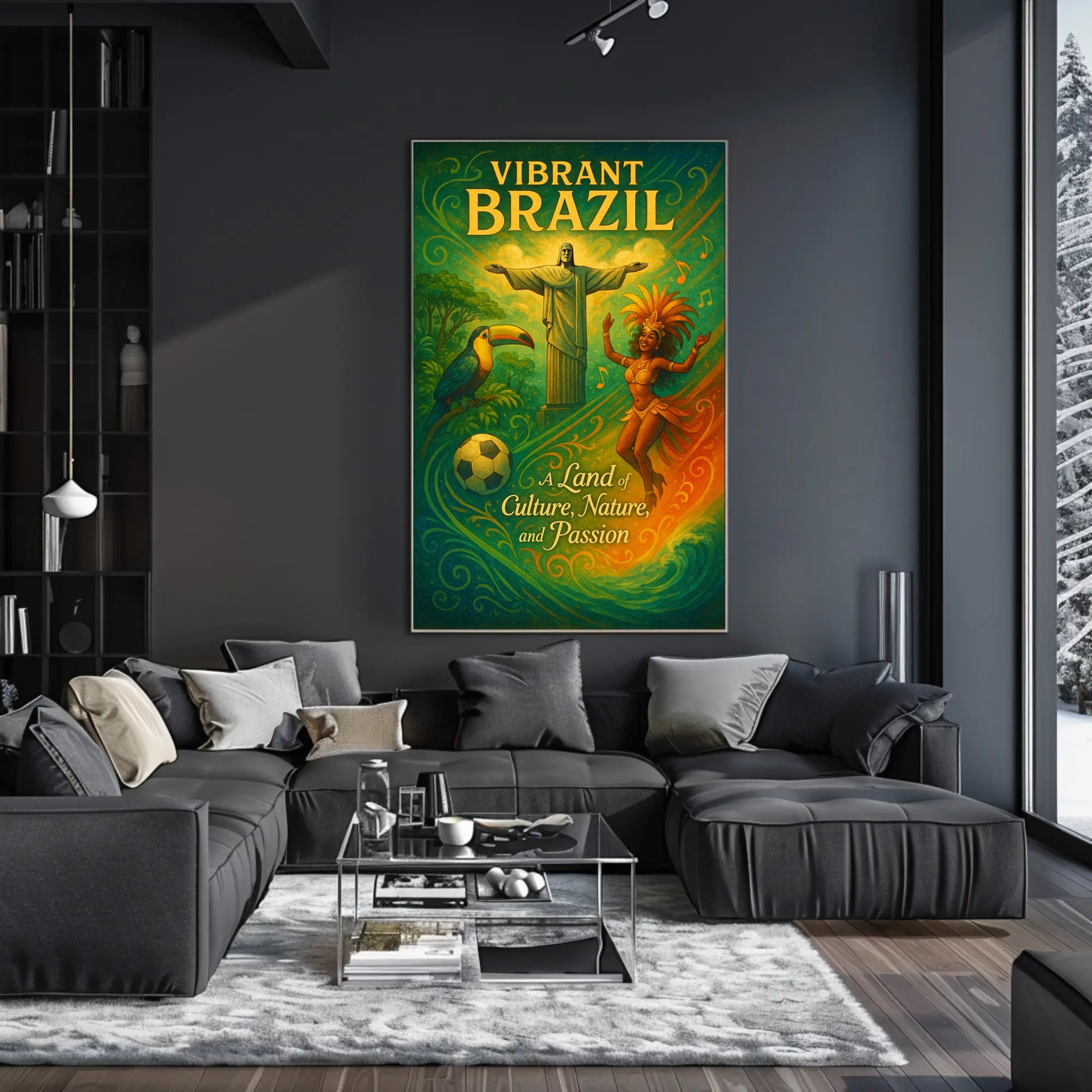 Vibrant Brazil A Land of Culture, Nature, and Passion Poster