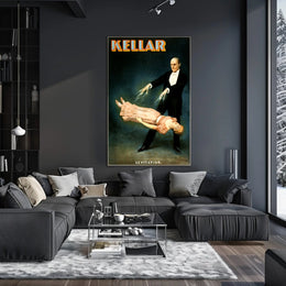Kellar Classic Levitation Magic Show Vintage Artistic Poster