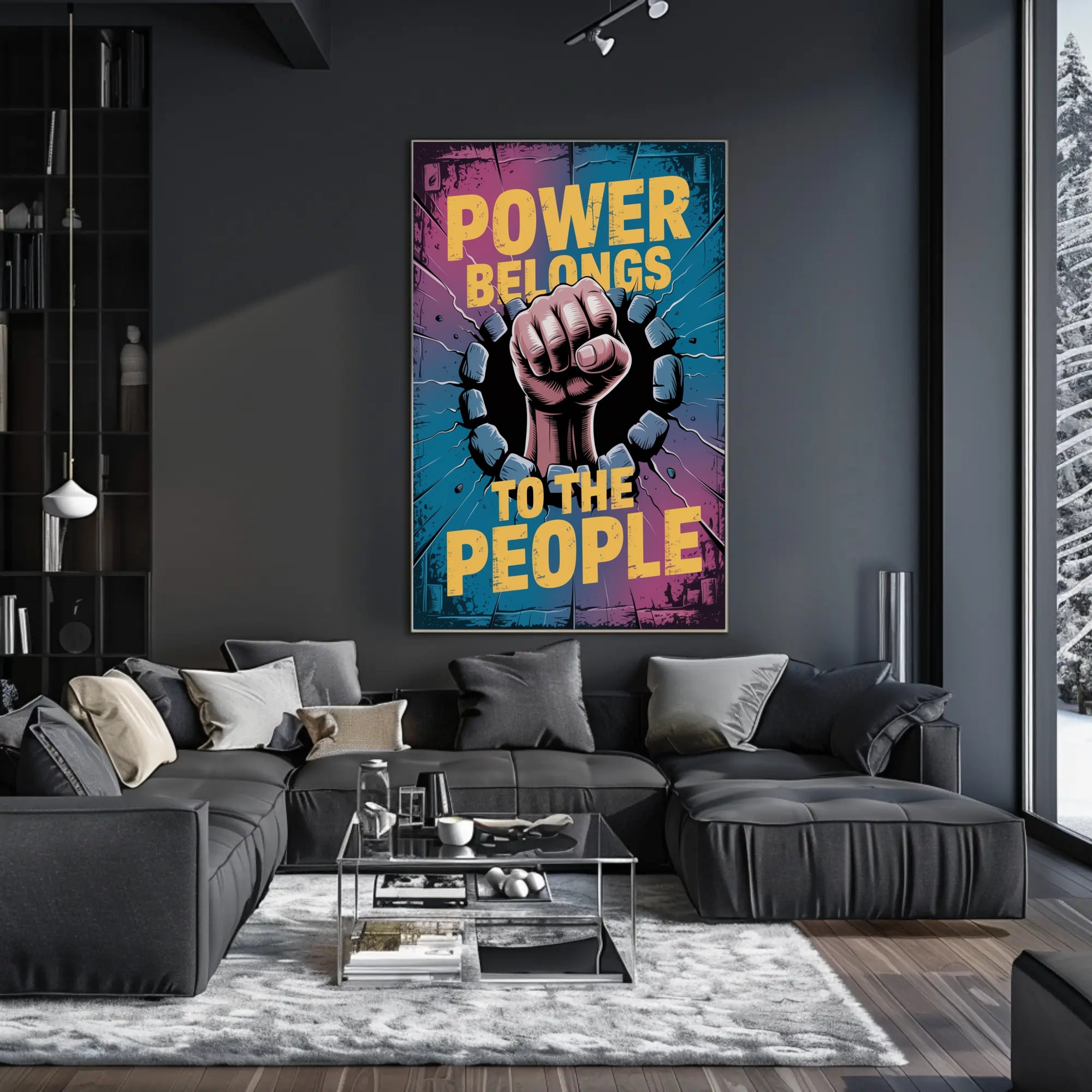 Powerful Fist of Resistance Political or Propaganda Poster