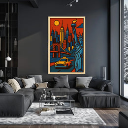 New York City Urban Icons Deluxe Poster Pop Art Wall Art