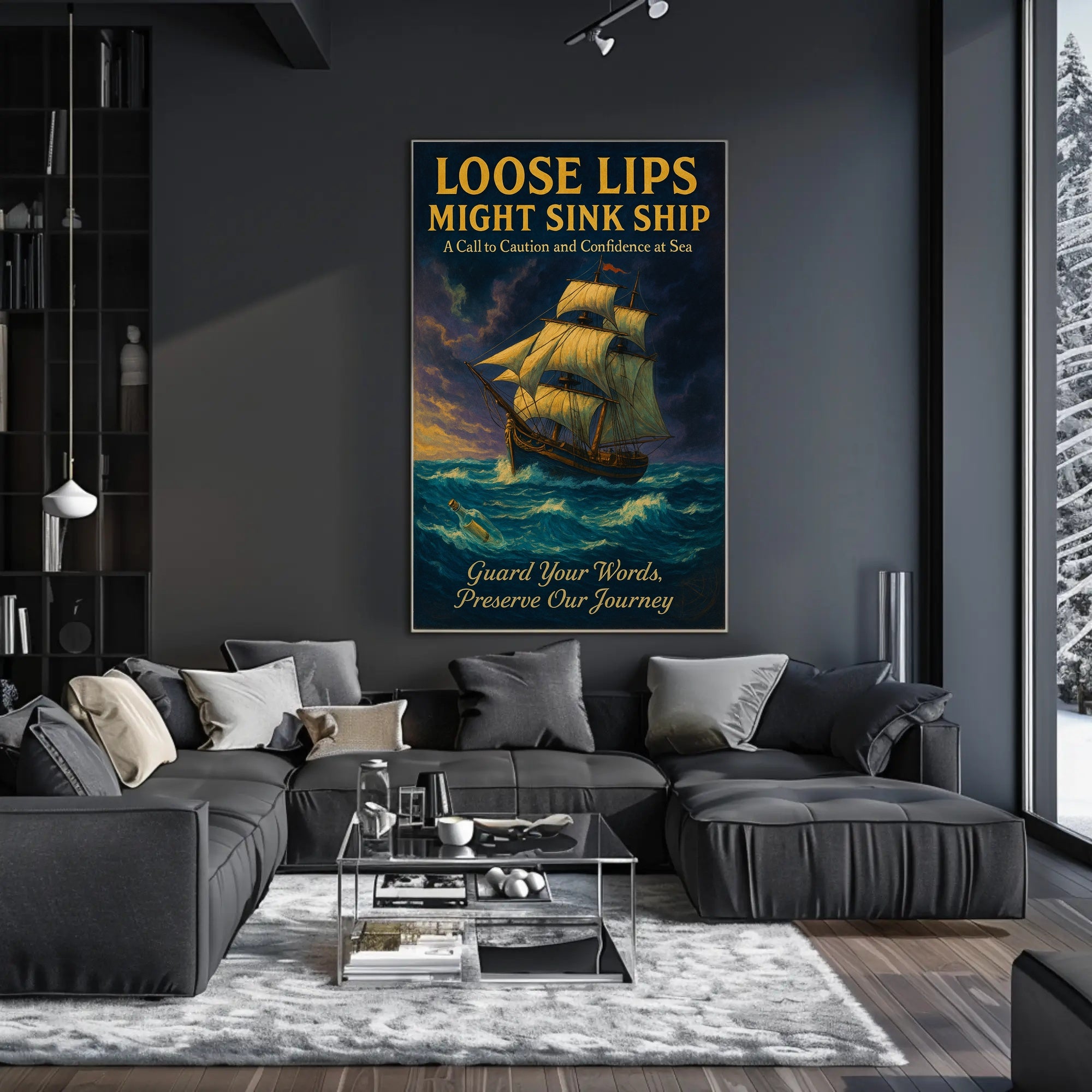 Loose Lips Sink Ships WWII Propaganda Poster