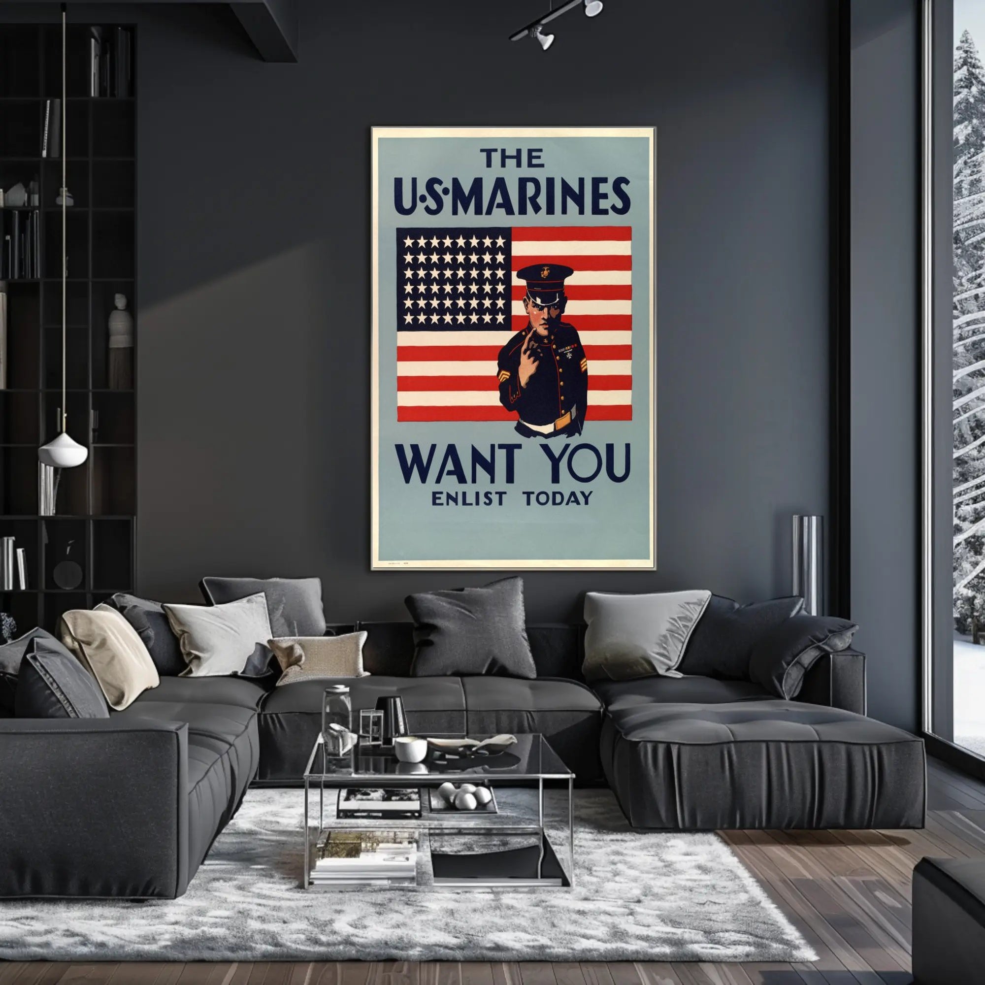 The U.S. Marines Recruitment Poster PosterGoat