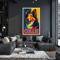 Collie Portrait Poster