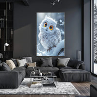 Enchanting Winter Owl Photorealistic Art Poster PosterGoat