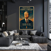 Jimmy Carter Legacy of Service Poster Wall Art PosterGoat