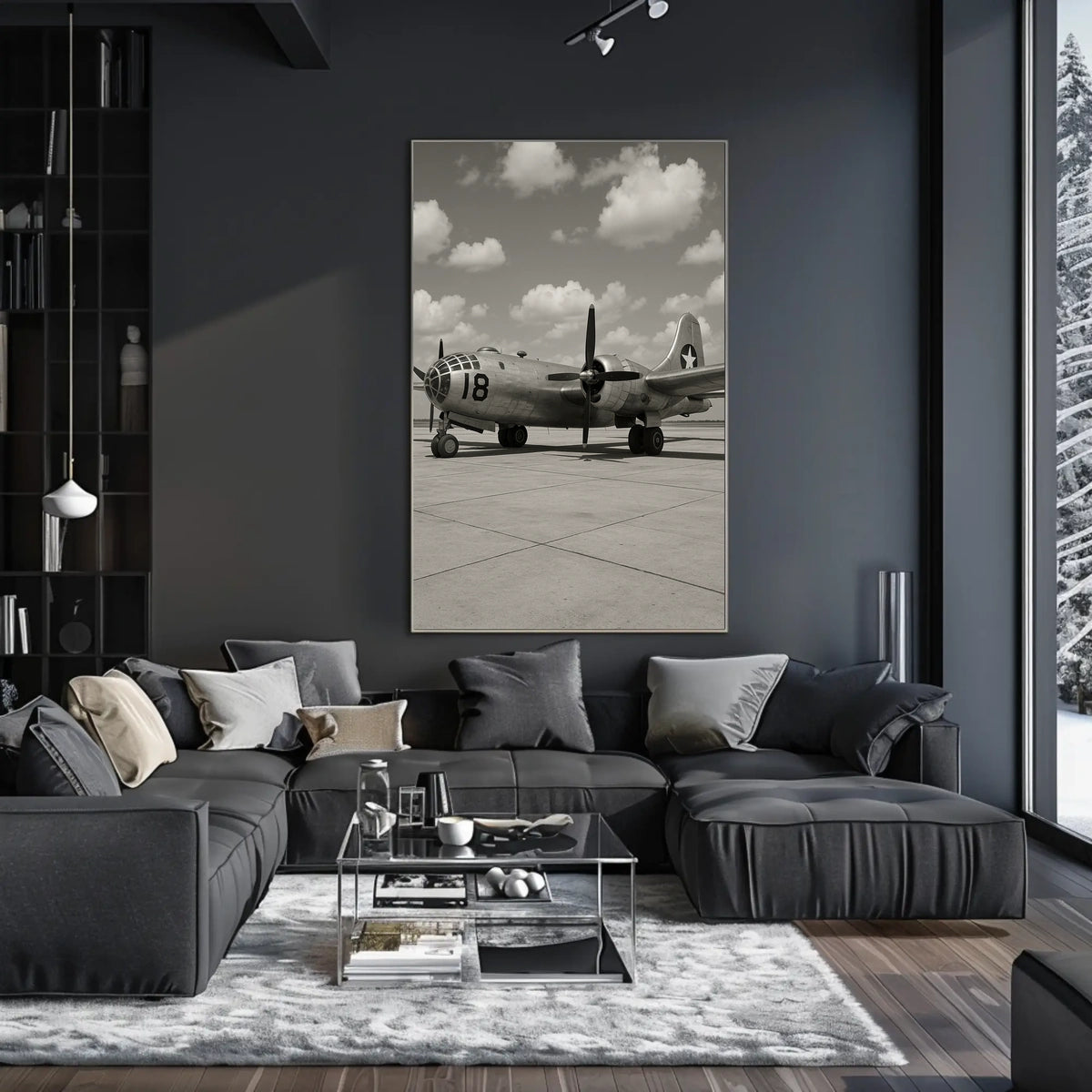 Vintage Bomber Aircraft WWII Poster