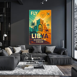 Fly Libya Wander In Color Poster