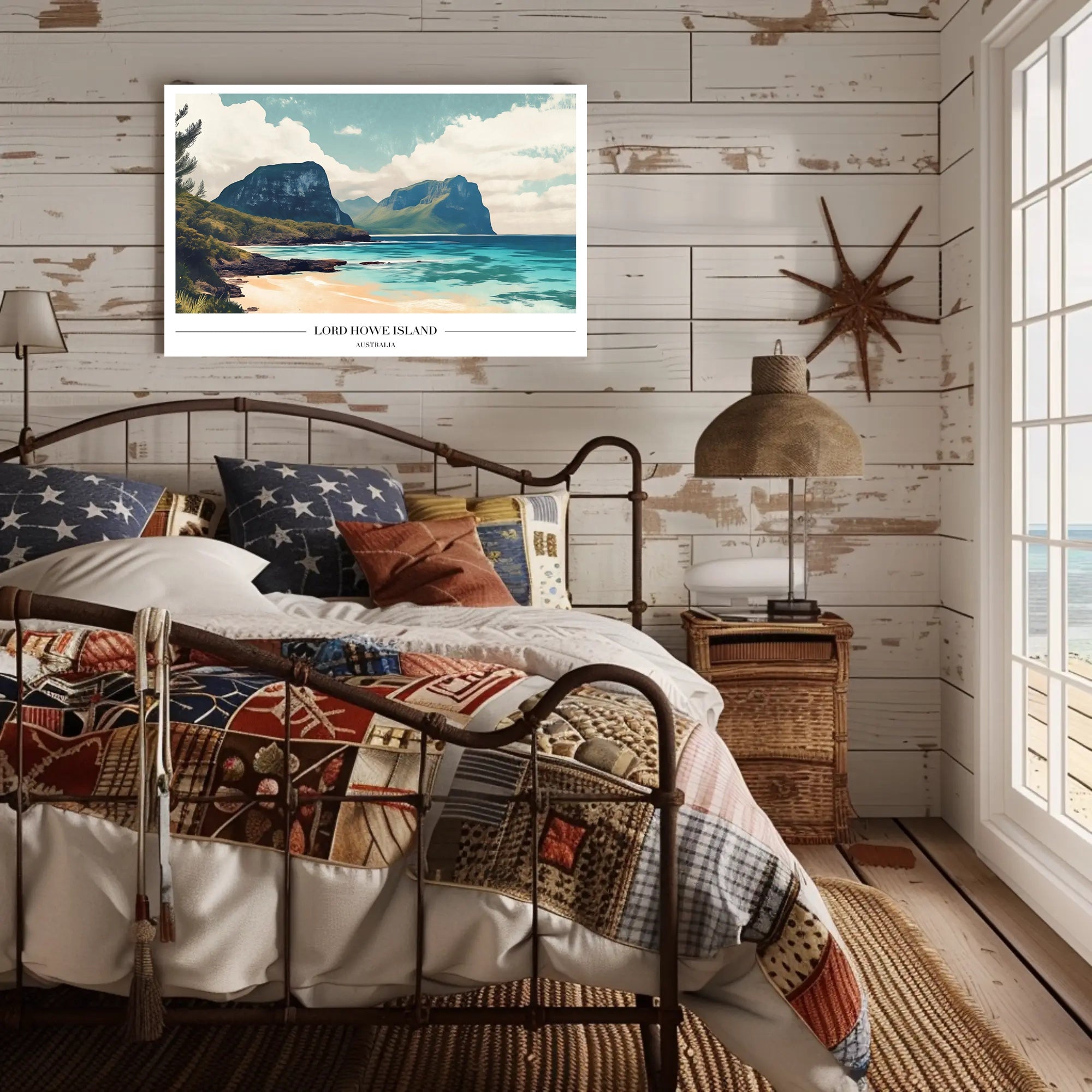 Lord Howe Island Tranquil Scenery Travel Poster