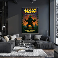 Sloth Force Slow Steady Poster