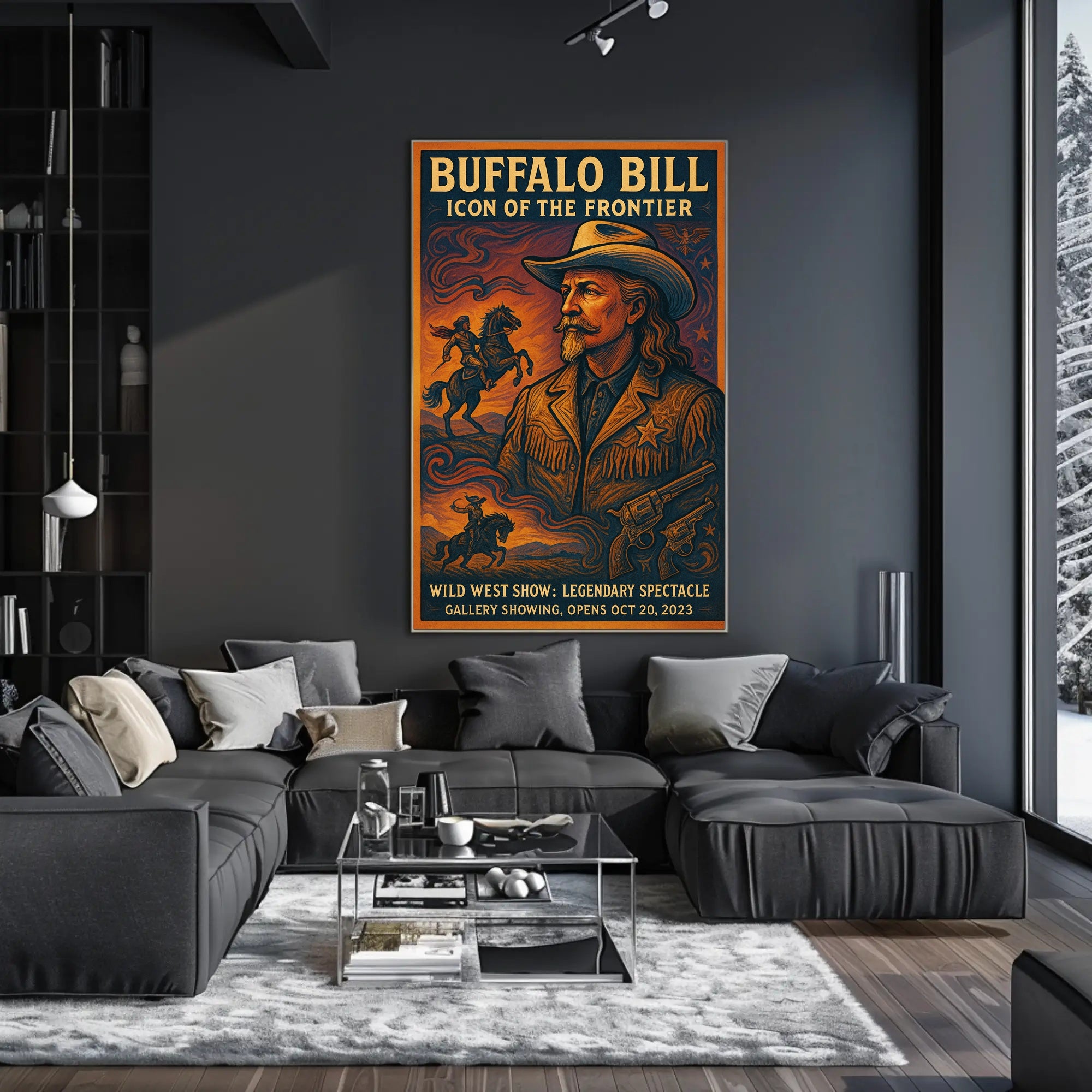 Buffalo Bill Wild West Adventure Vintage Cultural Poster