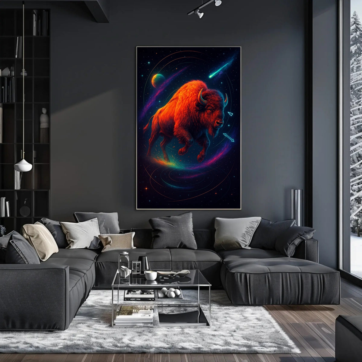 Cosmic Bison Poster