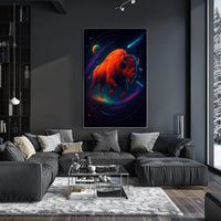 Cosmic Bison Poster