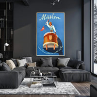 Kandahar Ski Resort Winter Travel Poster PosterGoat