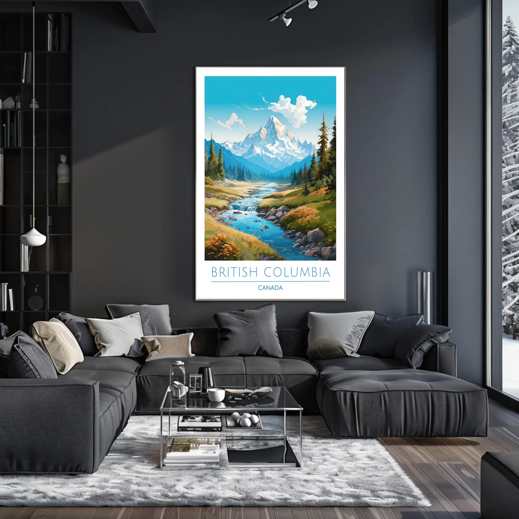 Serene Mountain Wilderness Travel Poster