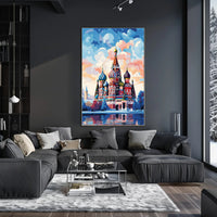 Vibrant St. BasilS Cathedral Poster