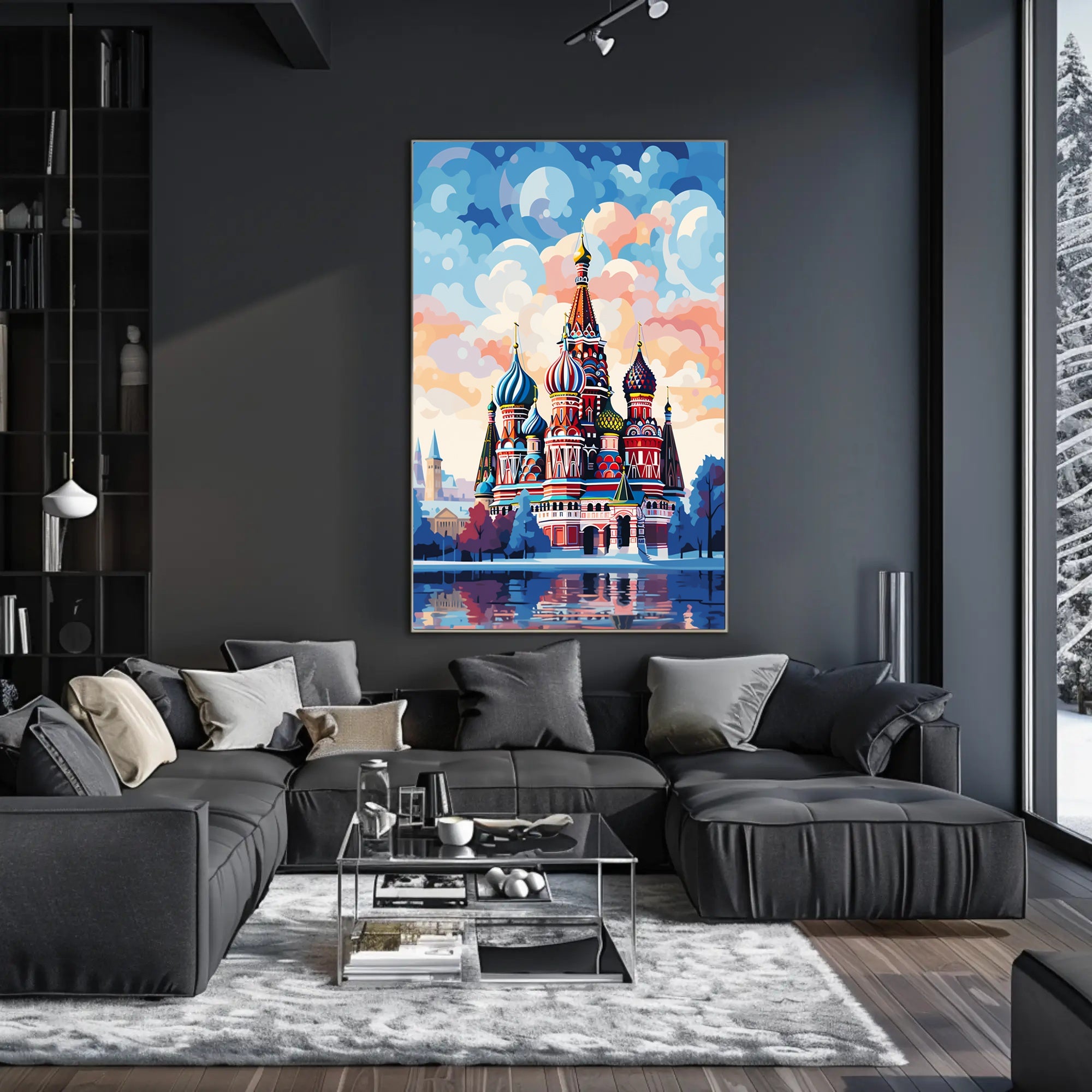 Vibrant St. BasilS Cathedral Poster
