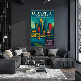 Louisville, Kentucky The Heart of the Bluegrass State Poster